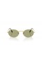 Ray-Ban Oval RB3547 Metall-Sommer-Kapsel-M (51 - 21) / Grünen Gläsern und Gold Rahmen Sonnenbrille