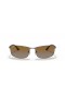 Ray-Ban RB3498 XXL (61 - 17) / Braun Linsen und Silber-Rahmen-Sonnenbrille
