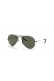 Ray-Ban RB3025 Aviator Classic XXL (62 - 14) / Grünen Gläsern und Grauen Rahmen Sonnenbrille