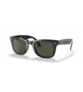 Ray-Ban RB4105 Wayfarer Folding Classic XL (54 - 20) / GrÃ¼nen GlÃ¤sern und Schwarzem Rahmen, Sonnenbrillen