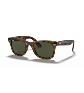 Ray-Ban RB4340 Wayfarer Ease M (50 - 22) / Grünen Gläsern und Tortoise frame Sonnenbrillen