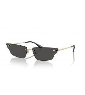 Ray-Ban RB3731 Anh Bio-Basierten M (63 - 15) / Grau Linsen und Gold Rahmen Sonnenbrille