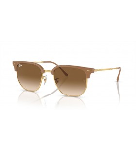 Ray-Ban RB4416 New Clubmaster XL (53 - 20) / Braun Linsen und Beige Rahmen Sonnenbrille