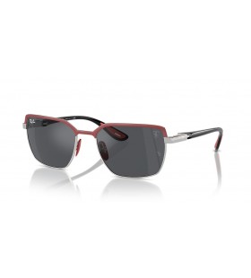 Ray-Ban RB3743M Scuderia Ferrari Collection XXL (58 - 19) / Grau Linsen und Roter Rahmen Sonnenbrille