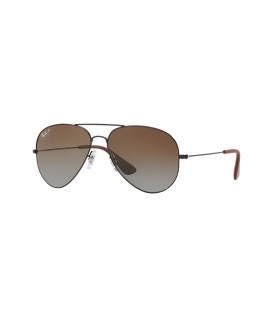Ray-Ban RB3558 L (58 - 14) / Braun-GlÃ¤sern und Schwarzem Rahmen, Sonnenbrillen