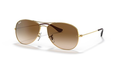 Ray-Ban RB3362 Πιλοτηρίων XL (59 - 14) / Καφέ φακούς και γυαλιά Ηλίου πλαισίων Χρυσή