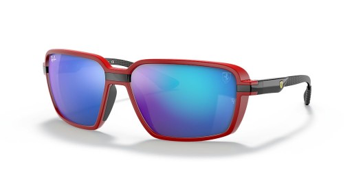Ray-Ban RB8360M Scuderia Ferrari Collection XXL (62 - 15) / Μπλε φακούς και Γυαλιά Κόκκινο πλαίσιο