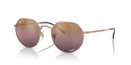 Ray-Ban RB3565 Τζακ Chromance M (51 - 20) / Κόκκινο φακούς και Ροζ γυαλιά Ηλίου πλαισίων