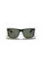 Ray-Ban RB4165F Justin Κλασικό M (55 - 17) / Πράσινο φακούς και Μαύρα γυαλιά Ηλίου πλαισίων