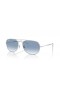 Ray-Ban RB3735 Bain Γέφυρα XL (57 - 17) / Μπλε φακούς και Ασημένια γυαλιά Ηλίου πλαισίων