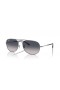 Ray-Ban RB3735 Bain Γέφυρα XL (57 - 17) / Μπλε φακούς και Ασημένια γυαλιά Ηλίου πλαισίων