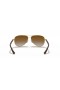 Ray-Ban RB8313 Ινών Άνθρακα M (58 - 13) / Καφέ φακούς και γυαλιά Ηλίου πλαισίων Χρυσή