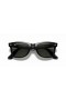 Ray-Ban RB2140F Original Wayfarer Classic XL (54 - 18) / Πράσινο φακούς και Μαύρα γυαλιά Ηλίου πλαισίων