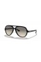 Ray-Ban RB4125 Cats 5000 Κλασικό M (59 - 13) / Γκρι φακούς και Μαύρα γυαλιά Ηλίου πλαισίων
