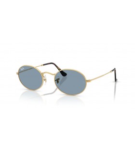 Ray-Ban RB3547 ÎŸÎ²Î¬Î» ÎœÎµÏ„Î±Î»Î»Î¹ÎºÎ® ÎšÎ¬ÏˆÎ± Ï„Î¿Ï… ÎšÎ±Î»Î¿ÎºÎ±Î¹ÏÎ¹Î¿Ï M (51 - 21) / ÎœÏ€Î»Îµ Ï†Î±ÎºÎ¿ÏÏ‚ ÎºÎ±Î¹ Î³Ï…Î±Î»Î¹Î¬ Î—Î»Î¯Î¿Ï… Ï€Î»Î±Î¹ÏƒÎ¯Ï‰Î½ Î§ÏÏ…ÏƒÎ®