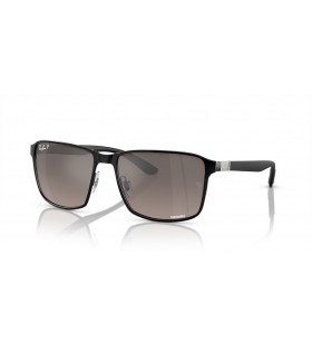 Ray-Ban RB3721CH Chromance XXL (59 - 17) / Γκρι φακούς και Μαύρα γυαλιά Ηλίου πλαισίων