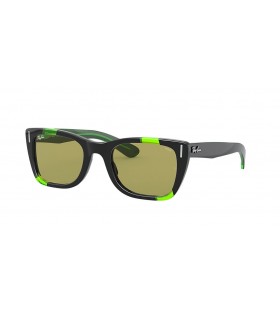 Ray-Ban RB2248 Ï„Î·Ï‚ ÎšÎ±ÏÎ±ÏŠÎ²Î¹ÎºÎ®Ï‚ Î ÏÎ¬ÏƒÎ¹Î½Î¿ Fluo S (52 - 22) / Î ÏÎ¬ÏƒÎ¹Î½Î¿ Ï†Î±ÎºÎ¿ÏÏ‚ ÎºÎ±Î¹ ÎœÎ±ÏÏÎ± Î³Ï…Î±Î»Î¹Î¬ Î—Î»Î¯Î¿Ï… Ï€Î»Î±Î¹ÏƒÎ¯Ï‰Î½
