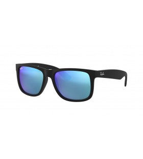 Ray-Ban RB4165F Justin Î§ÏÏŽÎ¼Î± ÎœÎ¹Î³Î¼Î¬Ï„Ï‰Î½ M (55 - 17) / ÎœÏ€Î»Îµ Ï†Î±ÎºÎ¿ÏÏ‚ ÎºÎ±Î¹ ÎœÎ±ÏÏÎ± Î³Ï…Î±Î»Î¹Î¬ Î—Î»Î¯Î¿Ï… Ï€Î»Î±Î¹ÏƒÎ¯Ï‰Î½