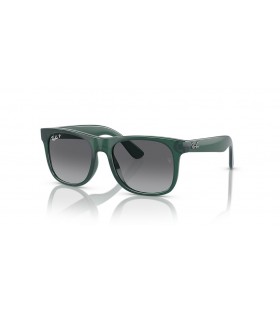 Ray-Ban RB9069S Justin Παιδιά S (48 - 16) / Γκρι φακούς και τα Πράσινα γυαλιά Ηλίου πλαισίων