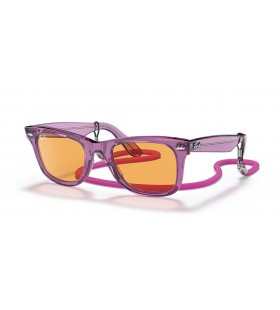 Ray-Ban RB2140 Original Wayfarer Colorblock L (50 - 22) / Î Î¿ÏÏ„Î¿ÎºÎ±Î»Î¯ Ï†Î±ÎºÎ¿Î¯ Î’Î¹Î¿Î»ÎµÏ„Î¯ ÎºÎ±Î¹ Î³Ï…Î±Î»Î¹Î¬ Î—Î»Î¯Î¿Ï… Ï€Î»Î±Î¹ÏƒÎ¯Ï‰Î½